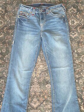 True Religion Becca Mid Rise Bootcut Rope Stitch Jean